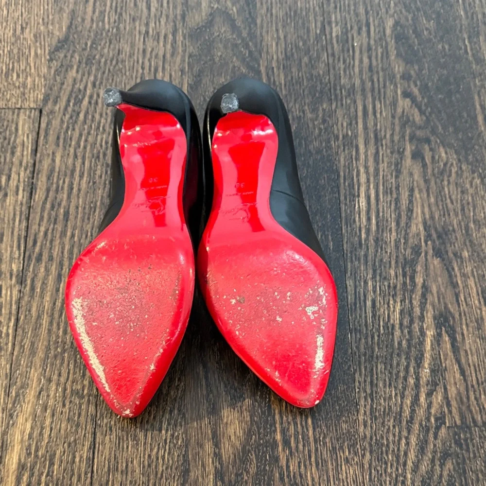Christian Louboutin Black Heels size 38 - Picture 5 of 5